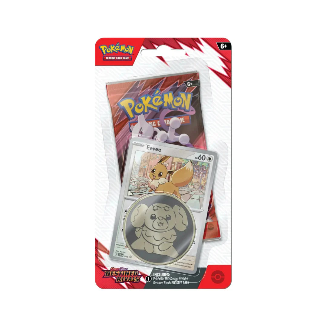 Pokemon - Scarlet and Violet - Destined Rivals - Checklane Blister - Eevee 15% OFF