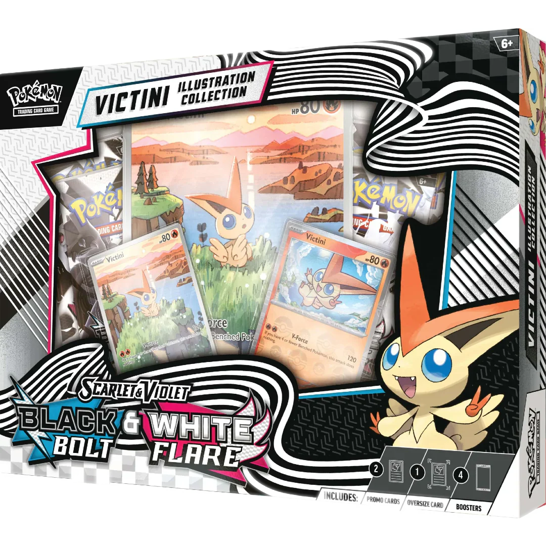 Scarlet & Violet: Black Bolt & White Flare Victini Illustration Collection